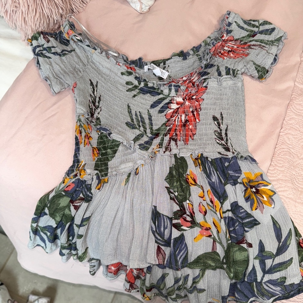 Floral Off-Shoulder Dress